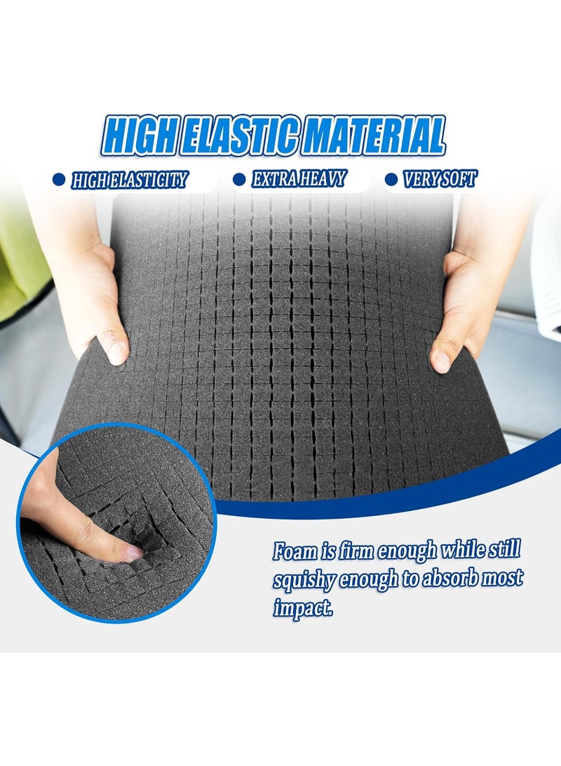 Pick Apart Foam Insert - 3 PCS and Pads - 3 PCS Pluck Pre Cubed Insert Pre Separated Cube Sheet With Bottom for Interlocking Cases Tool Box Board Storage Drawer Pad - 16in*12in - Image 4