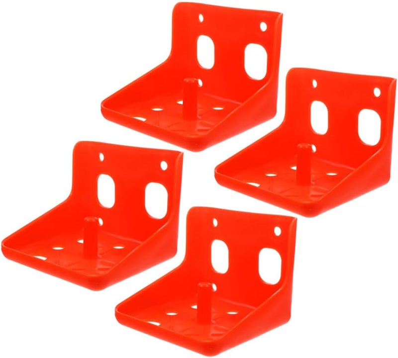 4Pcs Livestock Salt Block Holder Salt Brick Feeding Tray for Cattle Sheep Horses Convenient Licking Box Practical PE Material for Easy Cleaning - Image 1