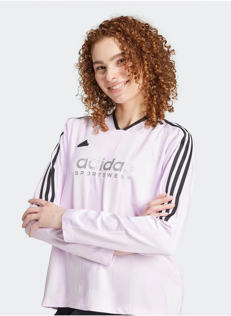 اديداس Tiro 3 Stripe Jacquard Shirt