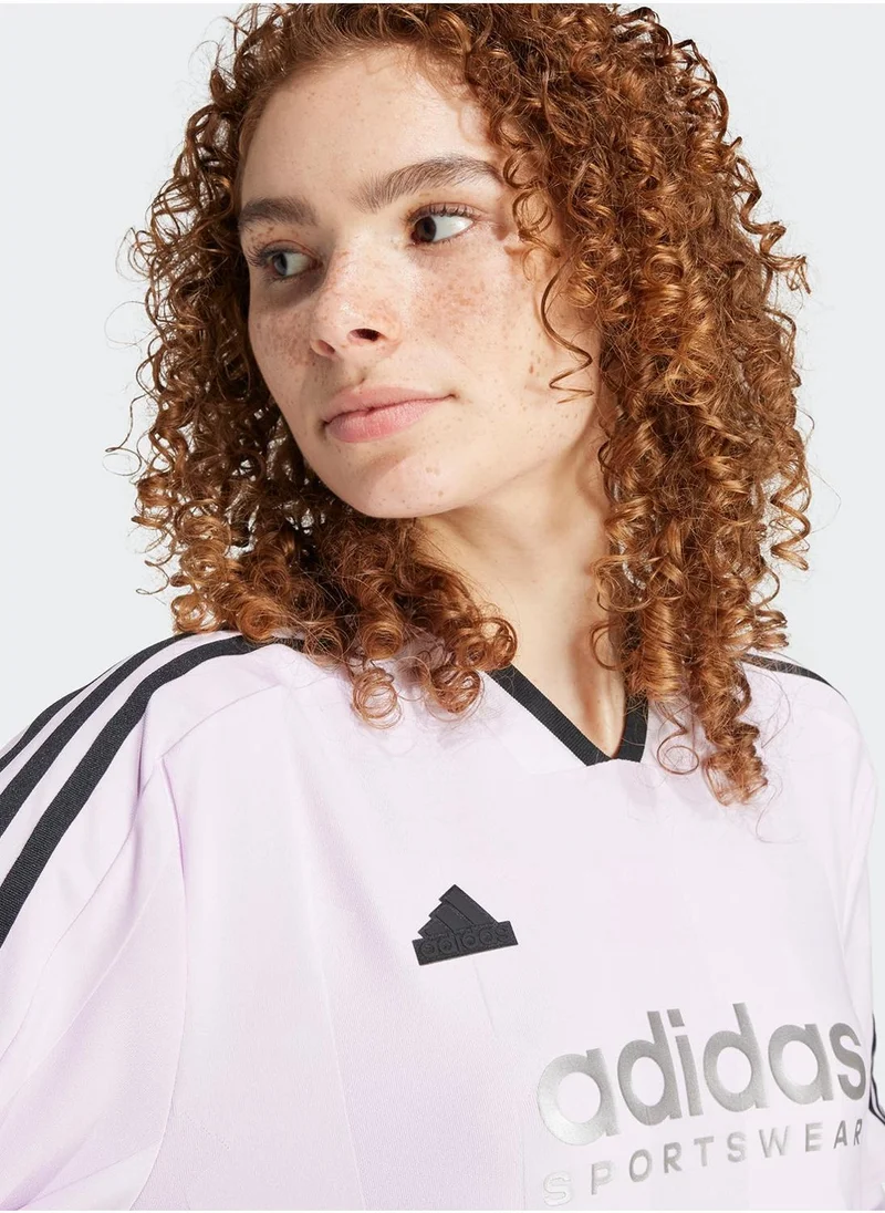 اديداس Tiro 3 Stripe Jacquard Shirt