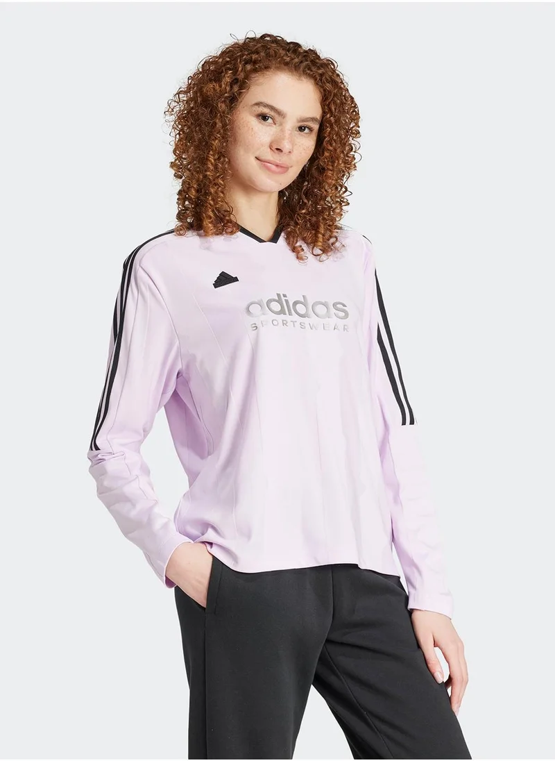 اديداس Tiro 3 Stripe Jacquard Shirt
