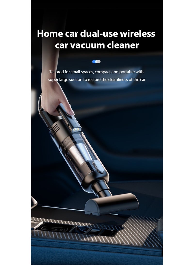 SUITU Multifunctional Cordless Vacuum Cleaner, Powerful 2-in-1 Home & Car Vacuum with Brushless Motor, LED Light, and Washable HEPA Filter for Pet Hair, Dust Mites and Deep Cleaning - Image 2