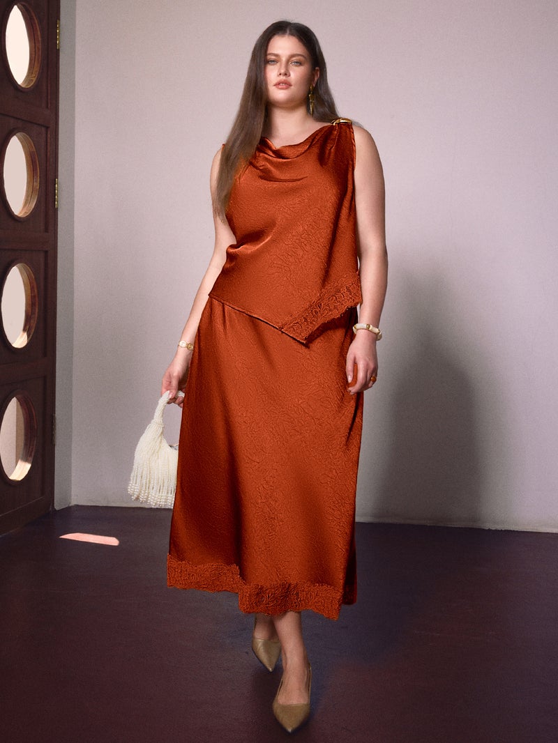 SIMPLEE Women's Midi Dress | Sleeveless Elegant Summer Cocktail Party Dress, Holiday Wedding Guest Attire, Evening Gown, Casual Party Suit, Beach Holiday Outfit - Image 2