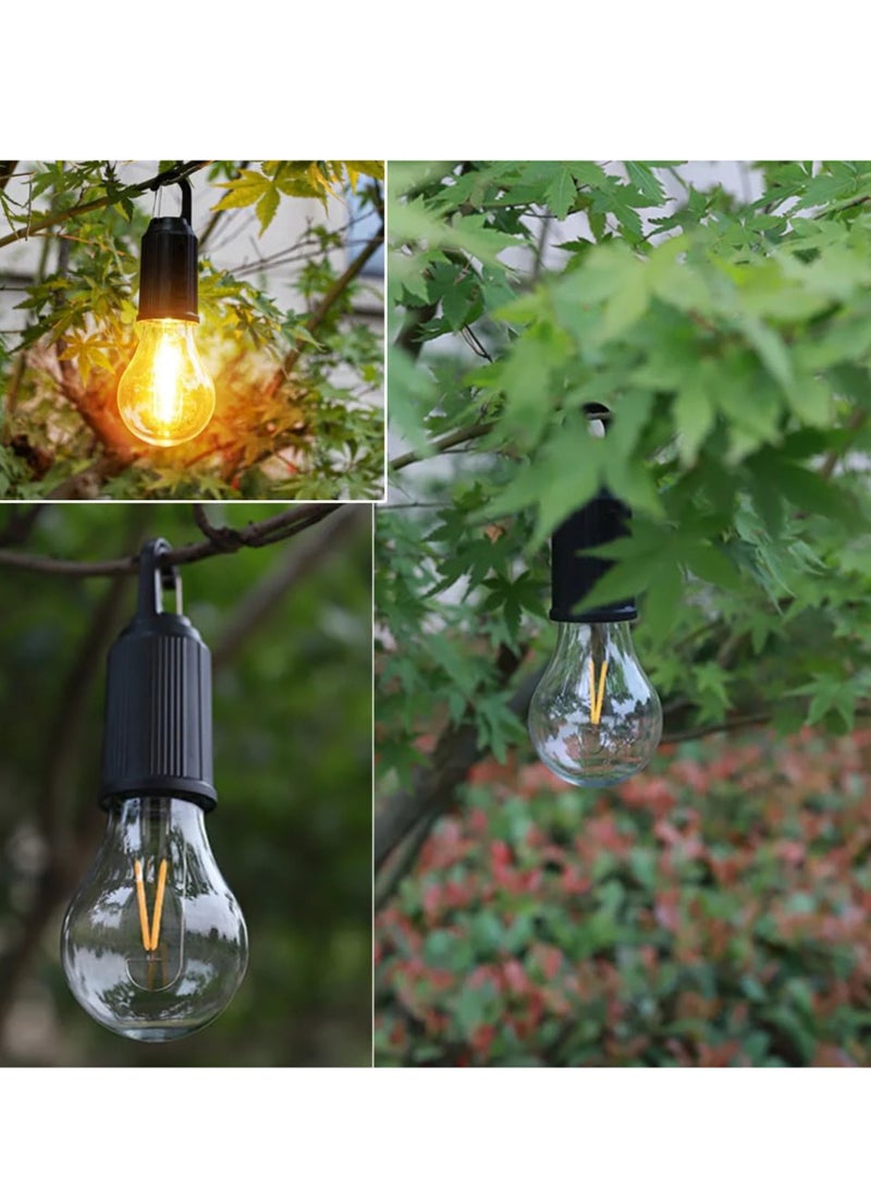 DIGI CORE 2 Pieces T01 LED Camping Light, Portable Solar Light Bulb With 3 Lighting Modes, Battery Powered Emergency Light Rechargeable Solar Light Outdoor Solar Bulb Tent Light Warm White For Camping, Hiking & Indoor Use - Image 4