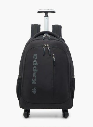 Logo Print Trolley School Backpack With Retractable Handle - 48X34X23 Cm