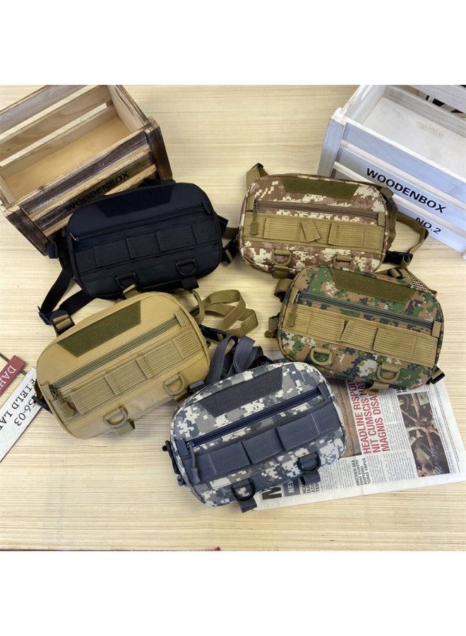 Generic Men's Lure Bag, Trendy And Cool Camouflage, Handsome Tactical Chest Bag, Outdoor Sports Mountain Climbing Vest, Backpack-Color:Desert Camouflage  - Image 5