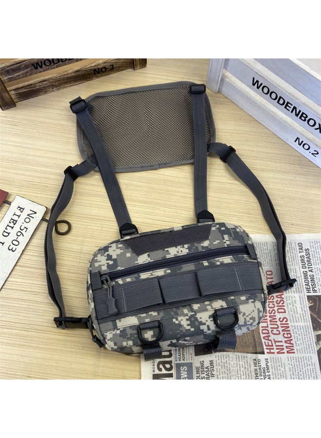 Generic Men's Lure Bag, Trendy And Cool Camouflage, Handsome Tactical Chest Bag, Outdoor Sports Mountain Climbing Vest, Backpack-Color:Desert Camouflage  - Image 3