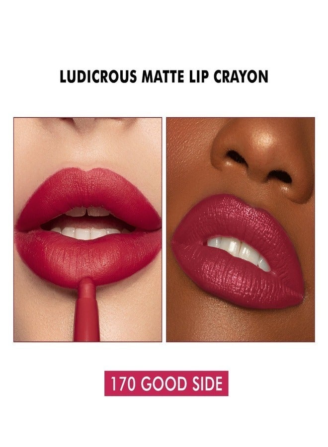 Milani Ludicrous Matte Lip Crayon Long Lasting Cream-to-Matte Lip Color, Matte Lip Color Stock With Glide-On Formula, Vegan & Cruelty-Free (170: Good Side) 1.4g - Image 2