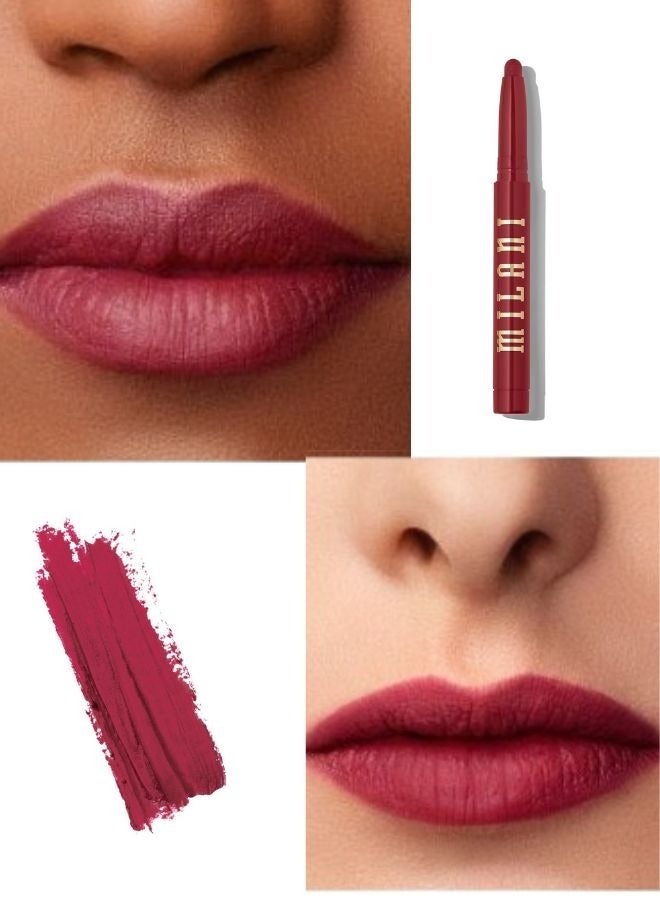 Milani Ludicrous Matte Lip Crayon Long Lasting Cream-to-Matte Lip Color, Matte Lip Color Stock With Glide-On Formula, Vegan & Cruelty-Free (170: Good Side) 1.4g - Image 3