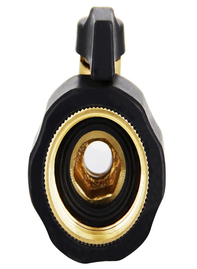 Lifynste Heavy Duty Brass Shut Off Valve Garden Hose Connector, 2 Sets - Image 5