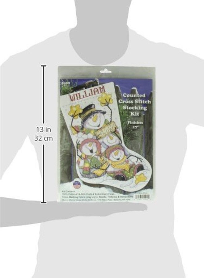 Tobin Let It Snow Counted Cross Stitch Stocking Kit - Image 4