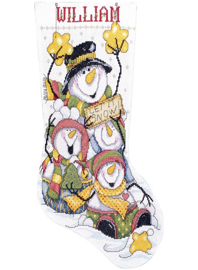Tobin Let It Snow Counted Cross Stitch Stocking Kit - Image 1