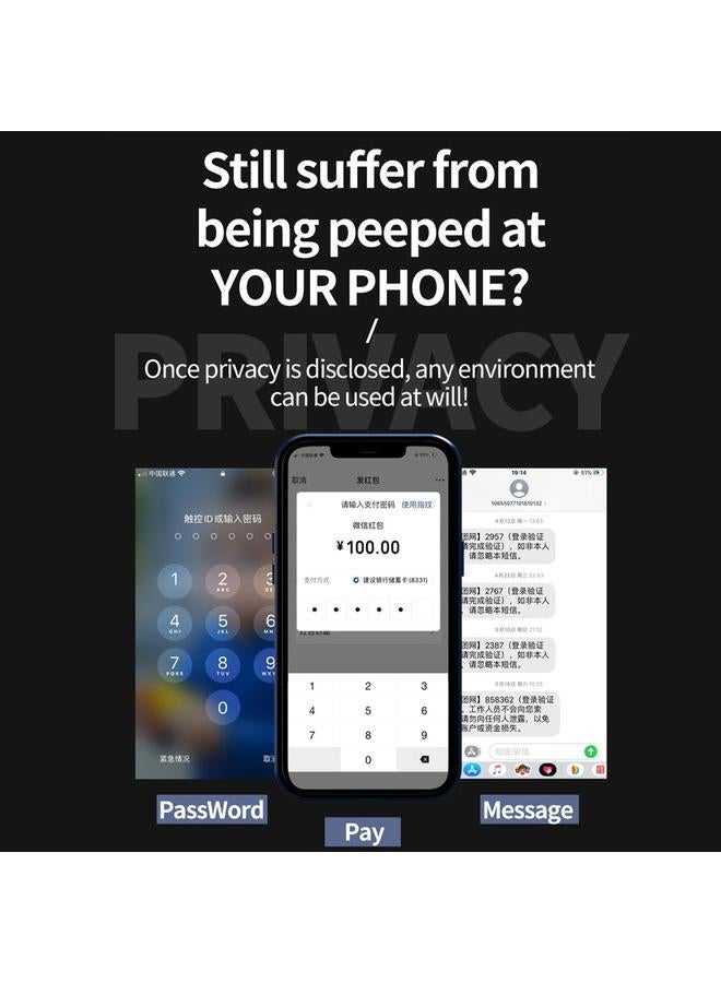 Zaboon Case For iPhone 12 mini Double Sides Tempered Glass Magnetic Adsorption Metal Frame Anti-peep Screen Case - Image 5