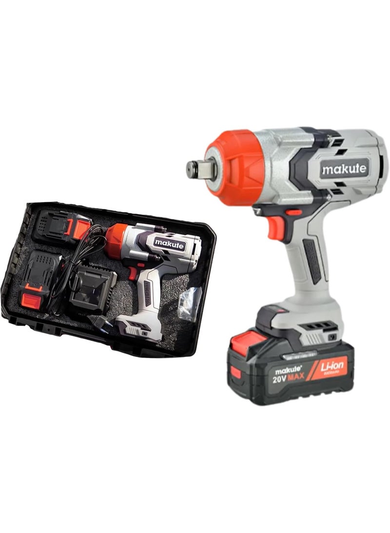 20V Cordless Impact Wrench, 2300Nm Max Reverse Torque, 1800Nm Forward Torque, 3-Stage Torque 750/1450/1800Nm, 19mm 3/4" Drive, CCW131-1800-2BL