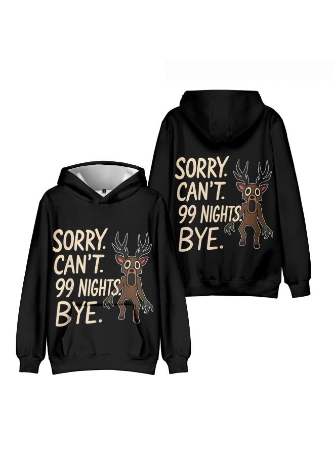 عام 99 ليلة في الغابة لعبة هوديي الأطفال حجم سترة بقلنسوة سترة عادية - Image 1