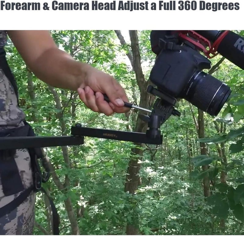 Muddy Basic Trail Camera Arm with Pan Head for Precision Game Cam Positioning - Image 5