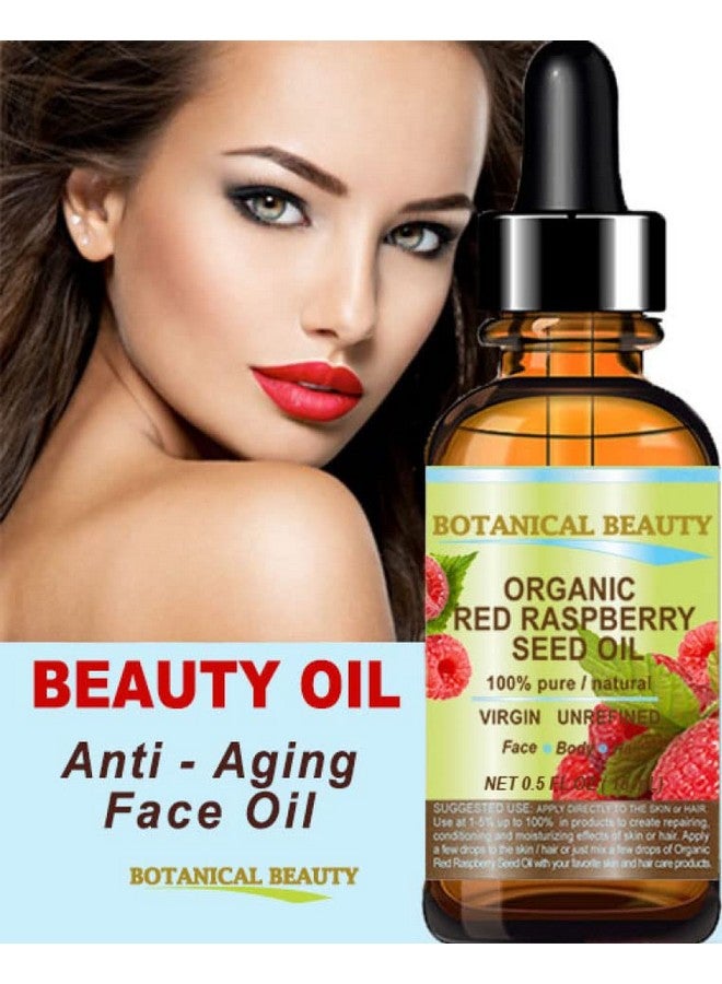 Botanical Beauty Organic Red Raspberry Seed Oi 100% Pure Natural Undiluted Virgin Unrefined Cold Pressed Carrier Oil. 0.5 Fl.Oz.15 Ml. For Face Skin Hair Lip Nails - Image 5