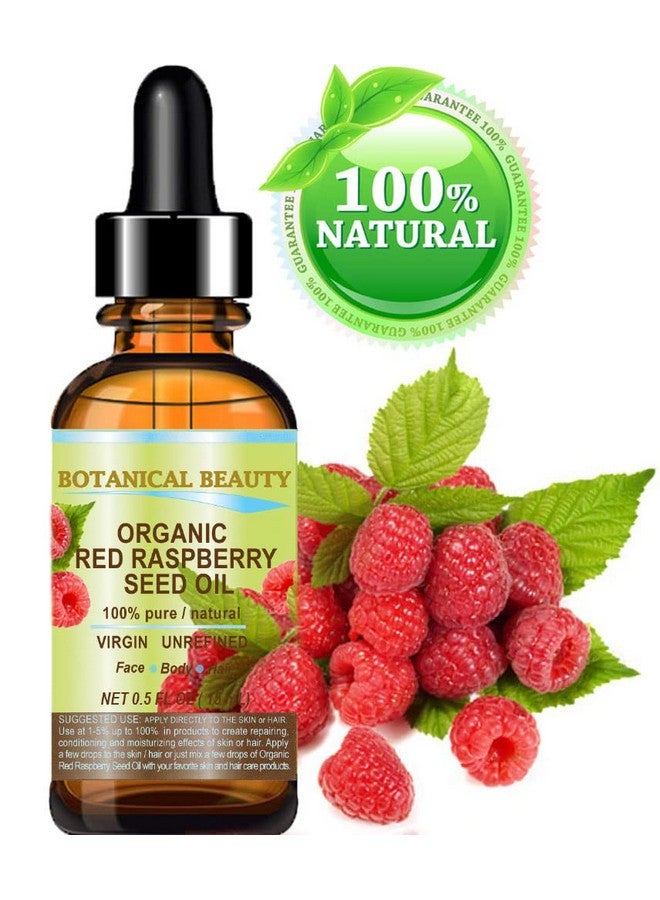 Botanical Beauty Organic Red Raspberry Seed Oi 100% Pure Natural Undiluted Virgin Unrefined Cold Pressed Carrier Oil. 0.5 Fl.Oz.15 Ml. For Face Skin Hair Lip Nails - Image 2