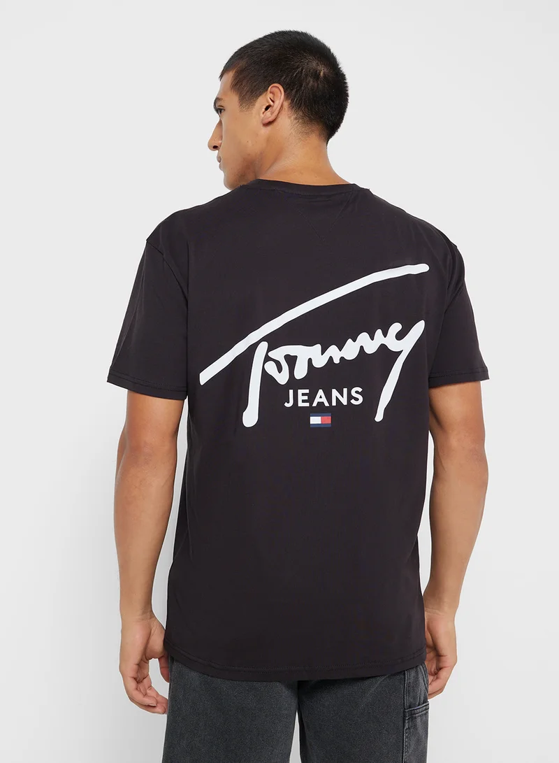 تومي جينز Logo Print T-Shirt