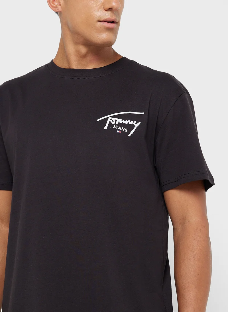 تومي جينز Logo Print T-Shirt