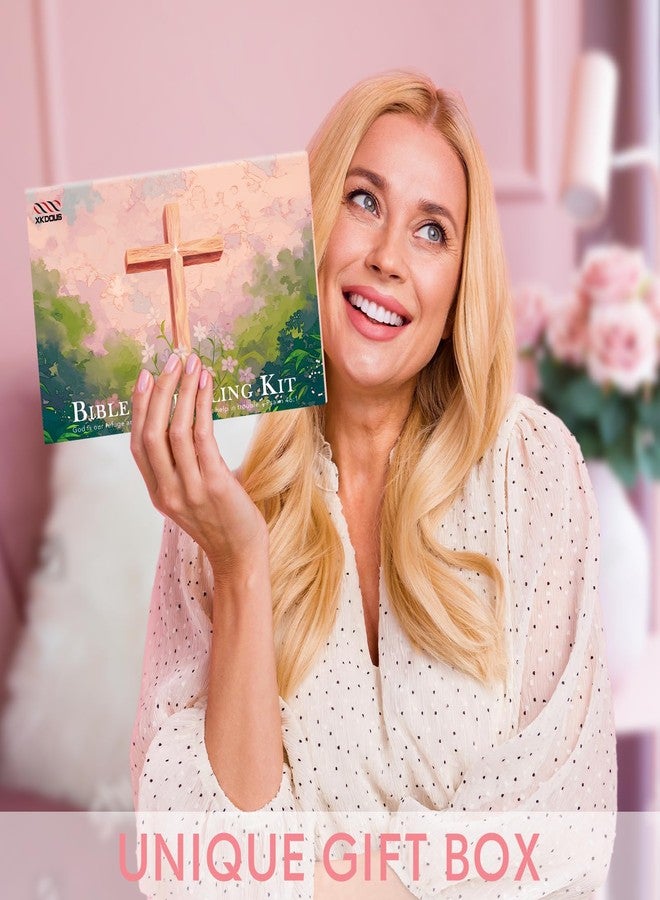 XKDOUS Bible Study Supplies Journaling Kit for Women, Bible Study Kit with 14 No Bleed Highlighters and Pens, 2 Transparent Sticky Notes, 2 Index Stickers, 75 Tabs for Christian Gifts - Image 5