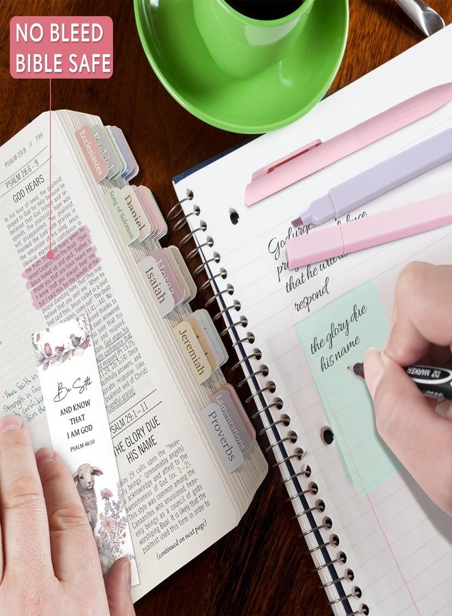 XKDOUS Bible Study Supplies Journaling Kit for Women, Bible Study Kit with 14 No Bleed Highlighters and Pens, 2 Transparent Sticky Notes, 2 Index Stickers, 75 Tabs for Christian Gifts - Image 2