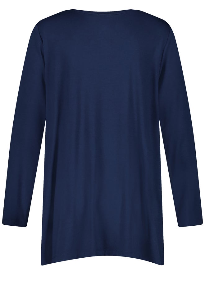 Samoon Sequin Appliqué Flared T-Shirt  - Image 4