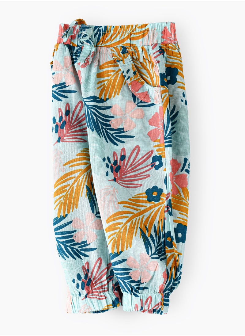 Jelliene Sunny Explorations: Girls' Breathable Cotton Pants Comfy Fun & Spring Adventures  - Image 3