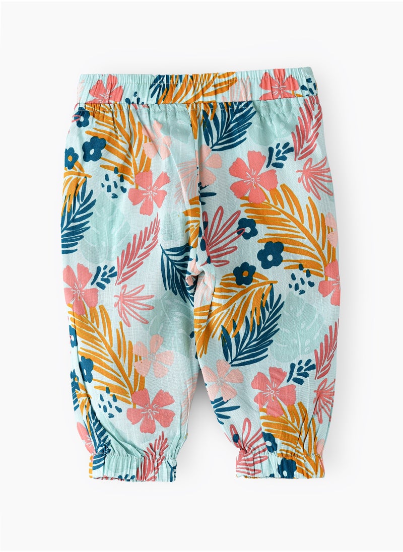 Jelliene Sunny Explorations: Girls' Breathable Cotton Pants Comfy Fun & Spring Adventures  - Image 2