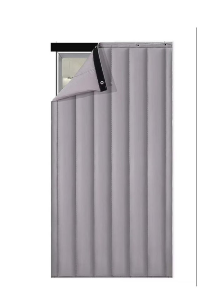 Y&D Heavy Duty Thermal Insulated Door Curtain - Winter Doorway Cover Soundproof Barrier Tapestry Blanket Windproof & Waterproof for Cold Protection in Living Room (W31.49*H82.68 in/80*210cm)  - Image 1