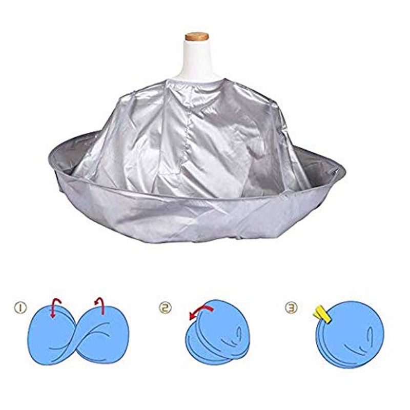 رداء حلاقة قابل للطي 60 سم لقص الشعر وصبغه - Image 5