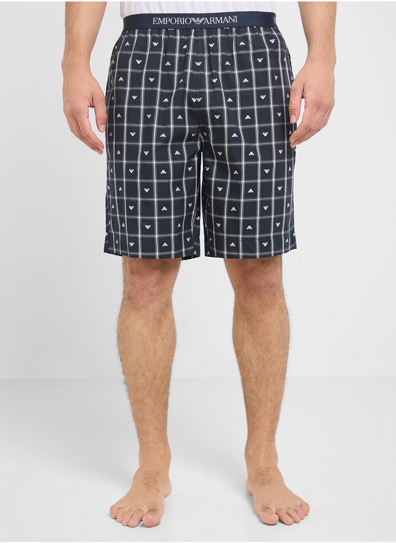 EMPORIO ARMANI Bermuda Logo Band Shorts  - Image 1