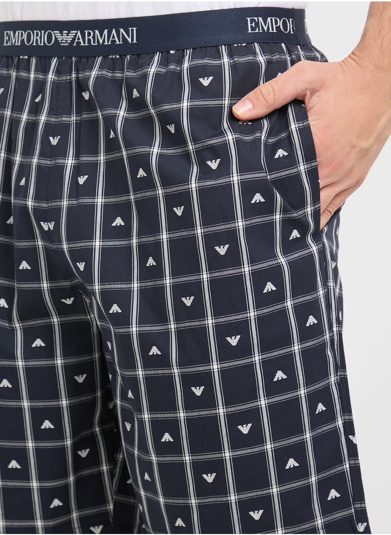 EMPORIO ARMANI Bermuda Logo Band Shorts  - Image 4
