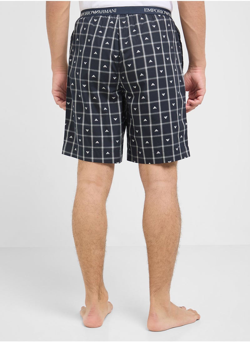 EMPORIO ARMANI Bermuda Logo Band Shorts  - Image 3