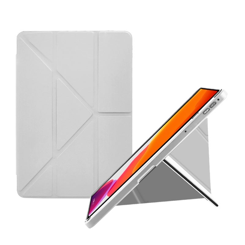 erorex For Samsung Galaxy Tab S8 Ultra 14.6 Acrylic 2 In 1 Y-Fold Smart Leather Tablet Case(Grey) - Image 1