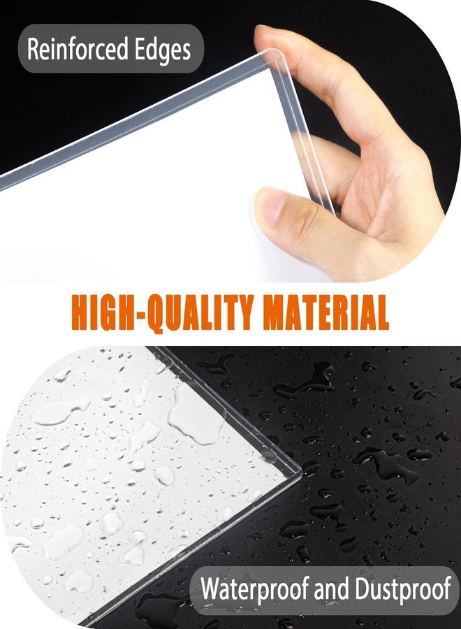 توتاتا ١٠ قطع من واقيات الصفحات شديدة التحمل، مقاس ٨٫٥×١١ بوصة، غلاف علوي، حامل مستندات شفاف، أكمام بلاستيكية صلبة مع طبقة واقية، واقيات للورق والملصقات والجوائز والشهادات والبطاقات. - Image 4