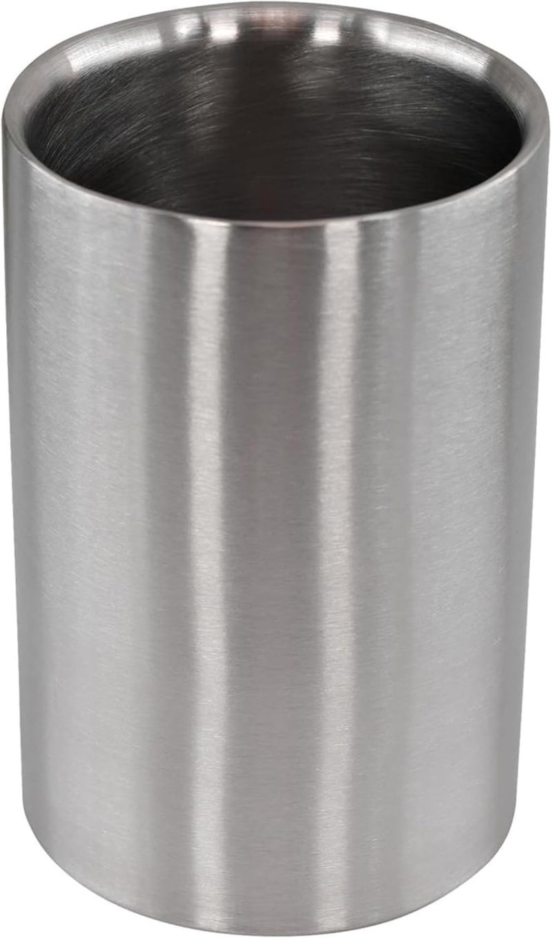 Geezy Stainless Steel Double Walled Brushed Champagne Wine Bottle Drink Ice Cooler - Image 1