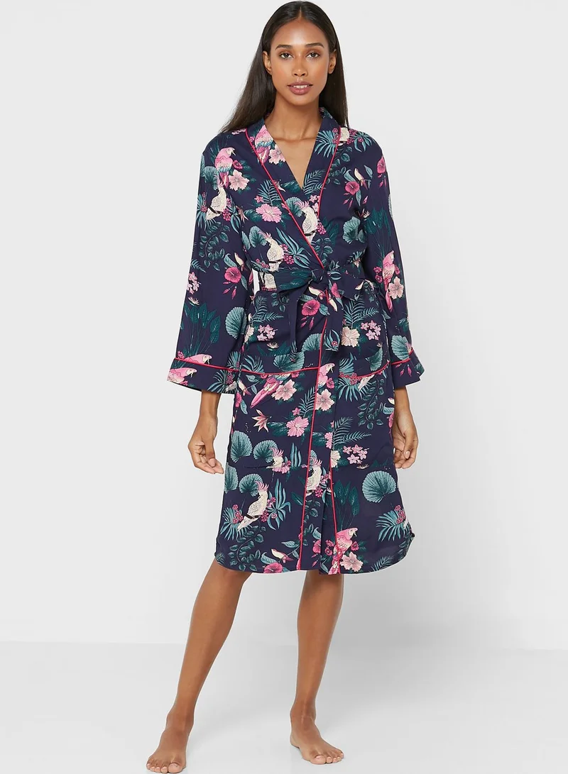ELLA Printed Night Robe Set
