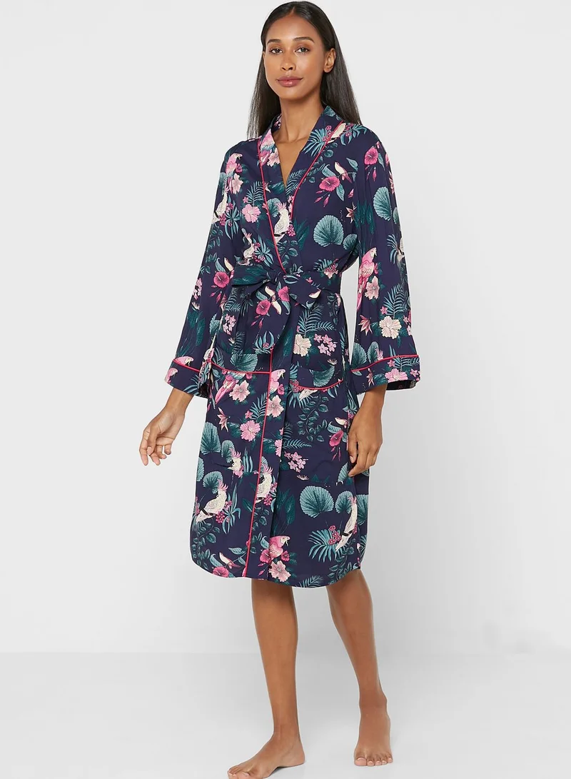 ELLA Printed Night Robe Set