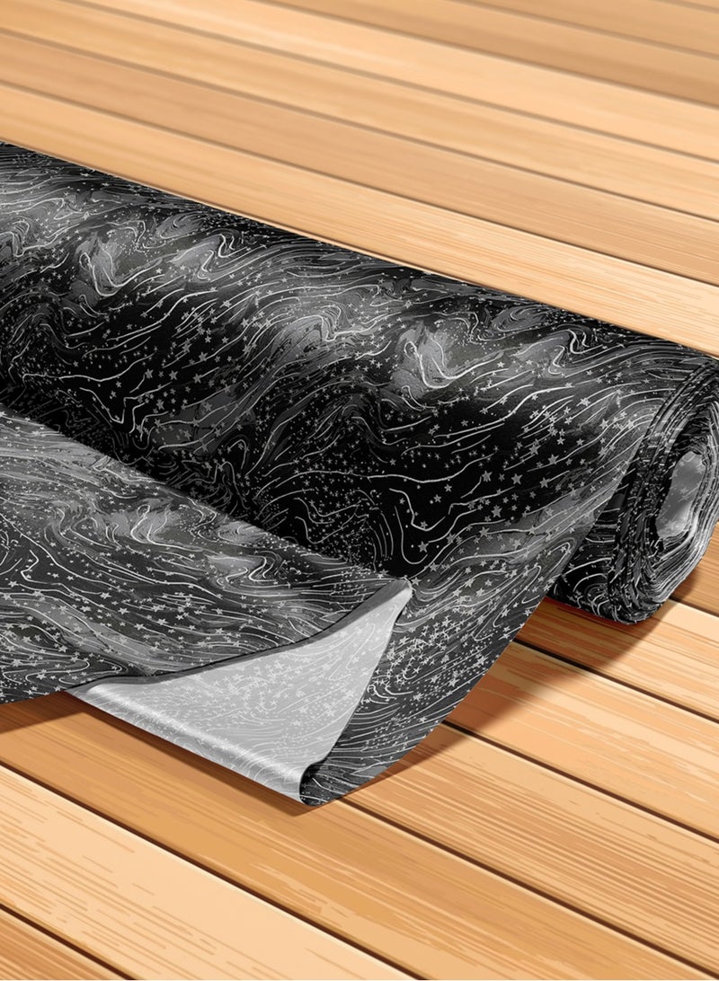 Vellato Al Lail Aramny Silk Fabric By The Yard Black White Stars Pattern Jalabiya Makhweer Dressmaking 58 Inches Width - Image 5