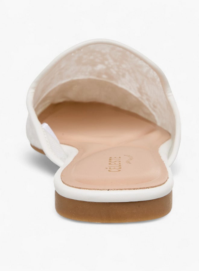 Celeste Women Sequinned Embellished Mules - Image 5