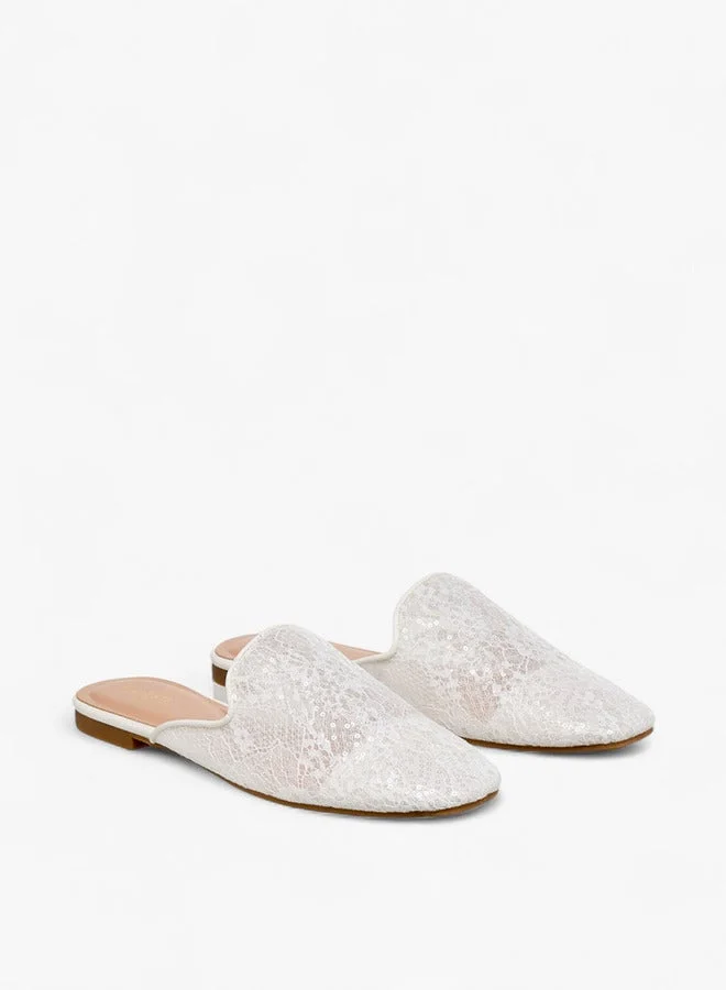 Celeste Women Sequinned Embellished Mules Ramadan Collection