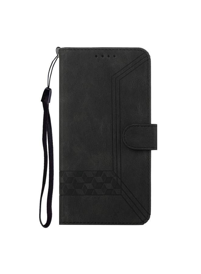 S-TOP Case For Google Pixel 10 / Pixel 10 Pro Cubic Skin Feel Flip Leather Phone Case - Image 3