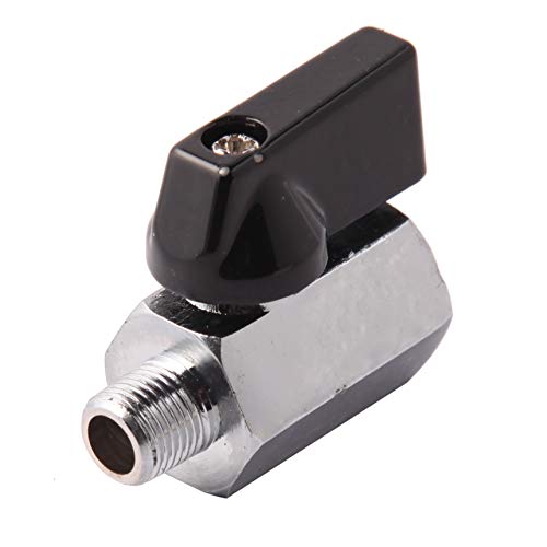 Metaland 1/8" Brass Mini Ball Valve NPT Female x Male Shut-Off Valve - Image 1