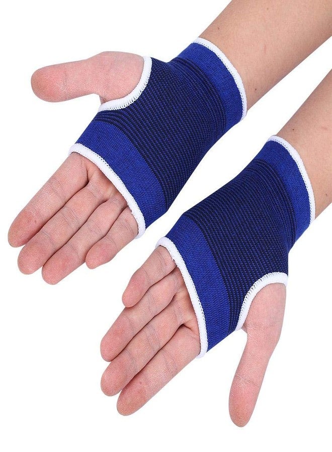 Tbest Wrist Support Gym Brace,1 Pair Compreession Wrist Support Gloves Wrist Pain & Arthritis Palm Protectorfor Carpal Tunnel,Injuries,Hand Tendonitis,Rheumatism fits All Men& Women(Blue) - Image 5