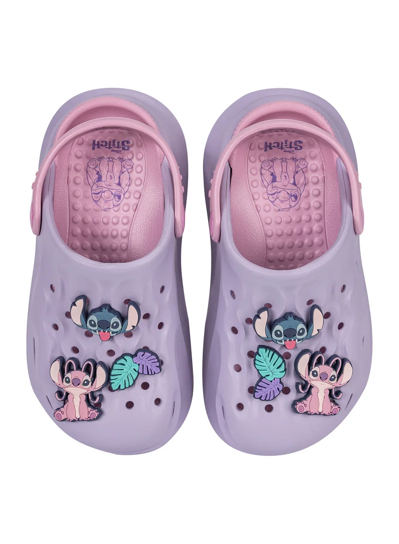 Disney Comic Kicks by Urban Haul Disney Stitch removable / washable insole clogs, sandals for Girls