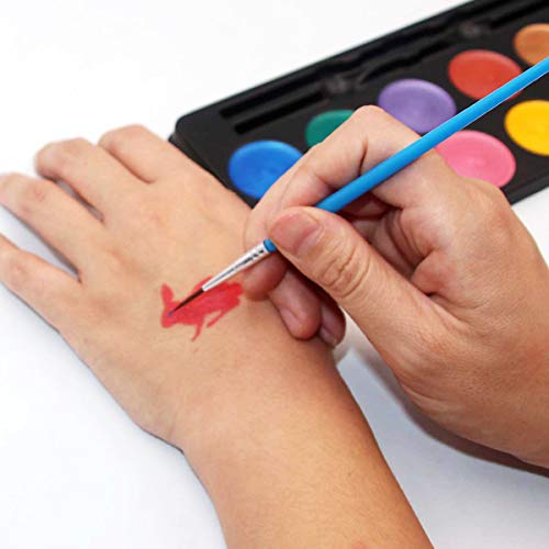 Maydear Face Painting Kit for Kids, 12 Colors Safe and Non-Toxic Large Water Based Face Body Paint - Pearl - Image 4