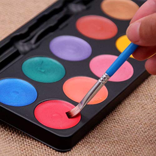 Maydear Face Painting Kit for Kids, 12 Colors Safe and Non-Toxic Large Water Based Face Body Paint - Pearl - Image 3