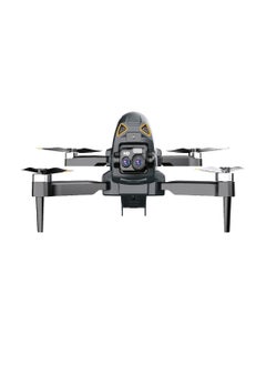 porodo Aerovision Camera Drone with Dual Camera & Electric Regulation / Auto Obstacle Avoidance / Brushless Motor / 15 Min Flight Time / 80M Height Range - Black  - Image 2