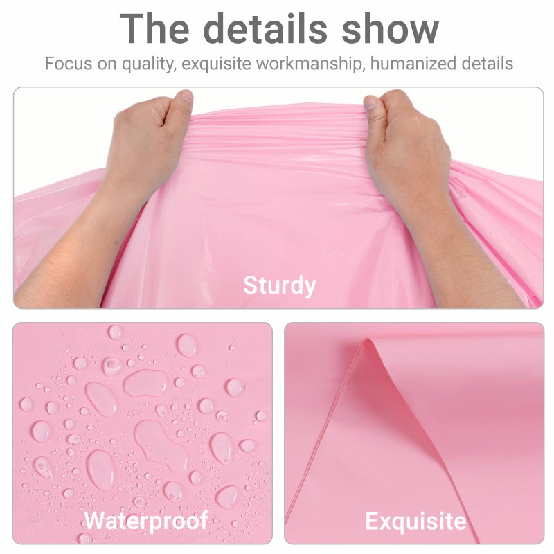 MRJ 3 Pack Pink Plastic Tablecloths for Rectangle Tables Disposable Table Cloth 54 x 108 Inch Waterproof for Girls Party Picnic Valentines - Image 4